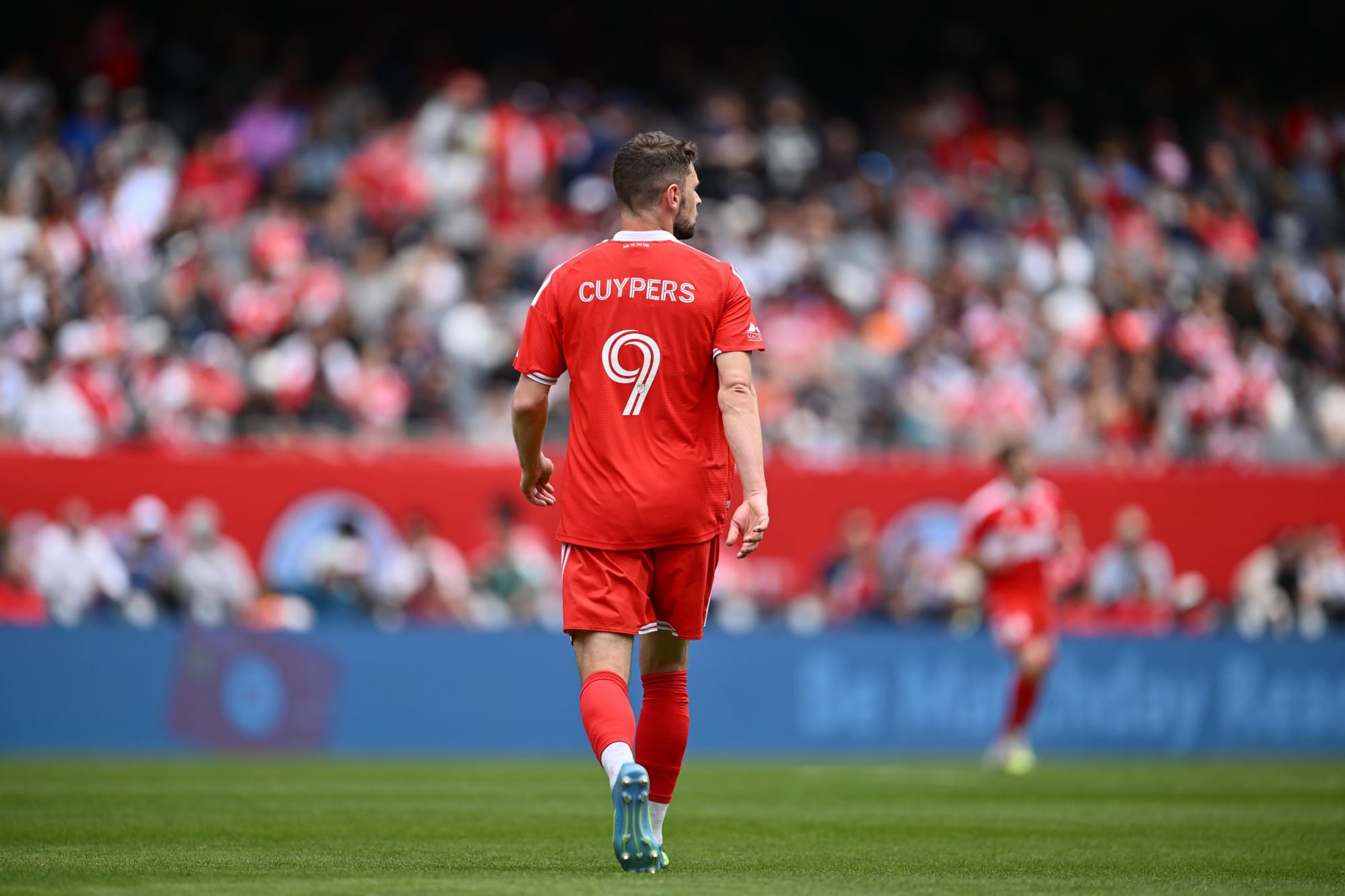 Hugo Cuypers of the Chicago Fire walks on pitch during match vs RBNY at Soldier Field on May 9, 2026