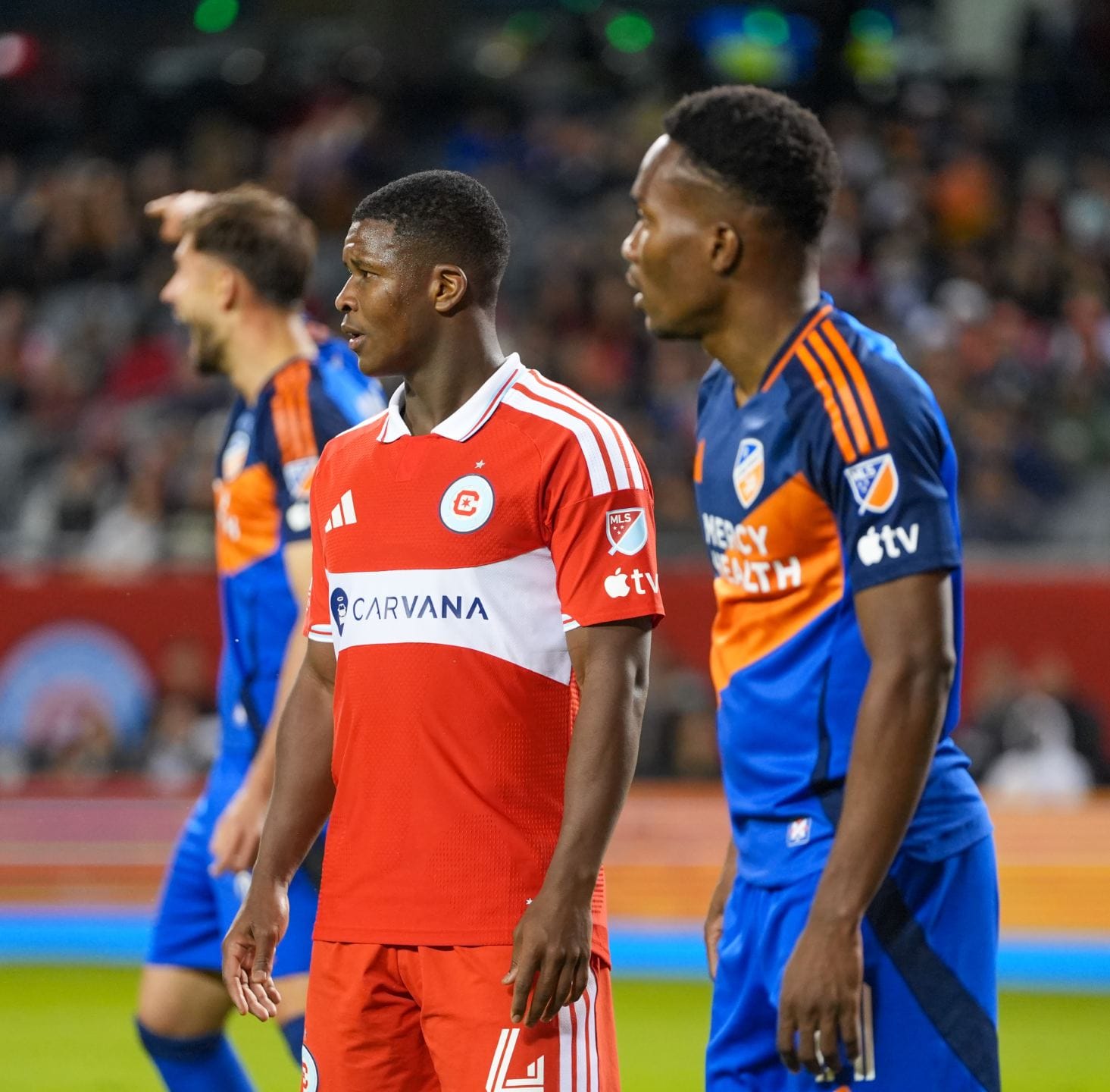 Mbekezeli Mbokazi at Soldier Field playing against FCCincinnati