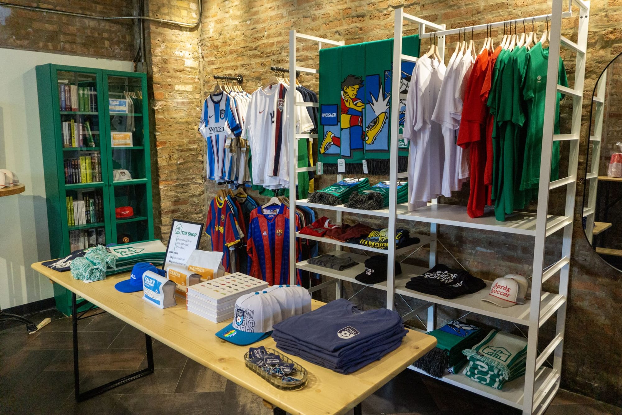 The retail area at Soccer House in Chicago