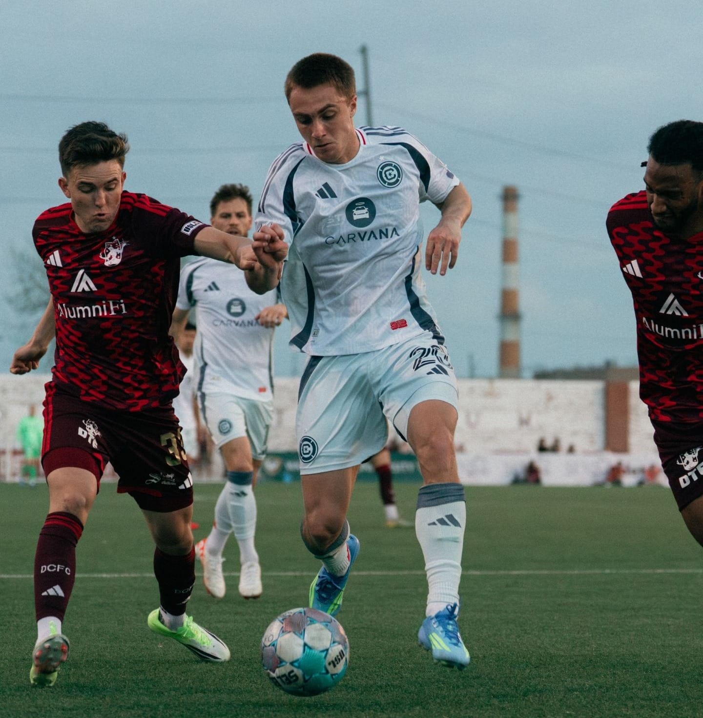 Jason Shokalook playing against Detroit City FC in the 2026 Lamar Hunt U.S. Open Cup