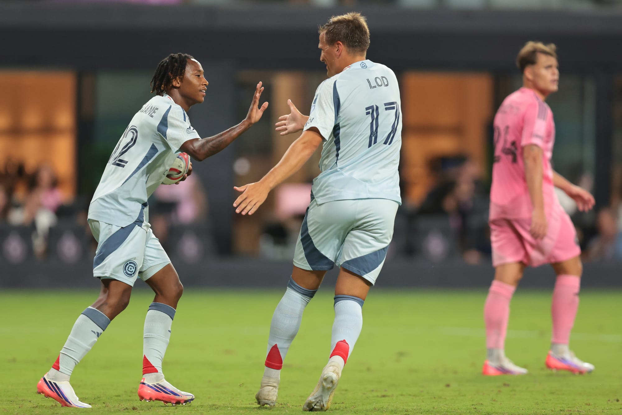 Chicago Fire's Puso Dithejane against Inter Miami on July 23rd, 2026 at Nu Stadium.