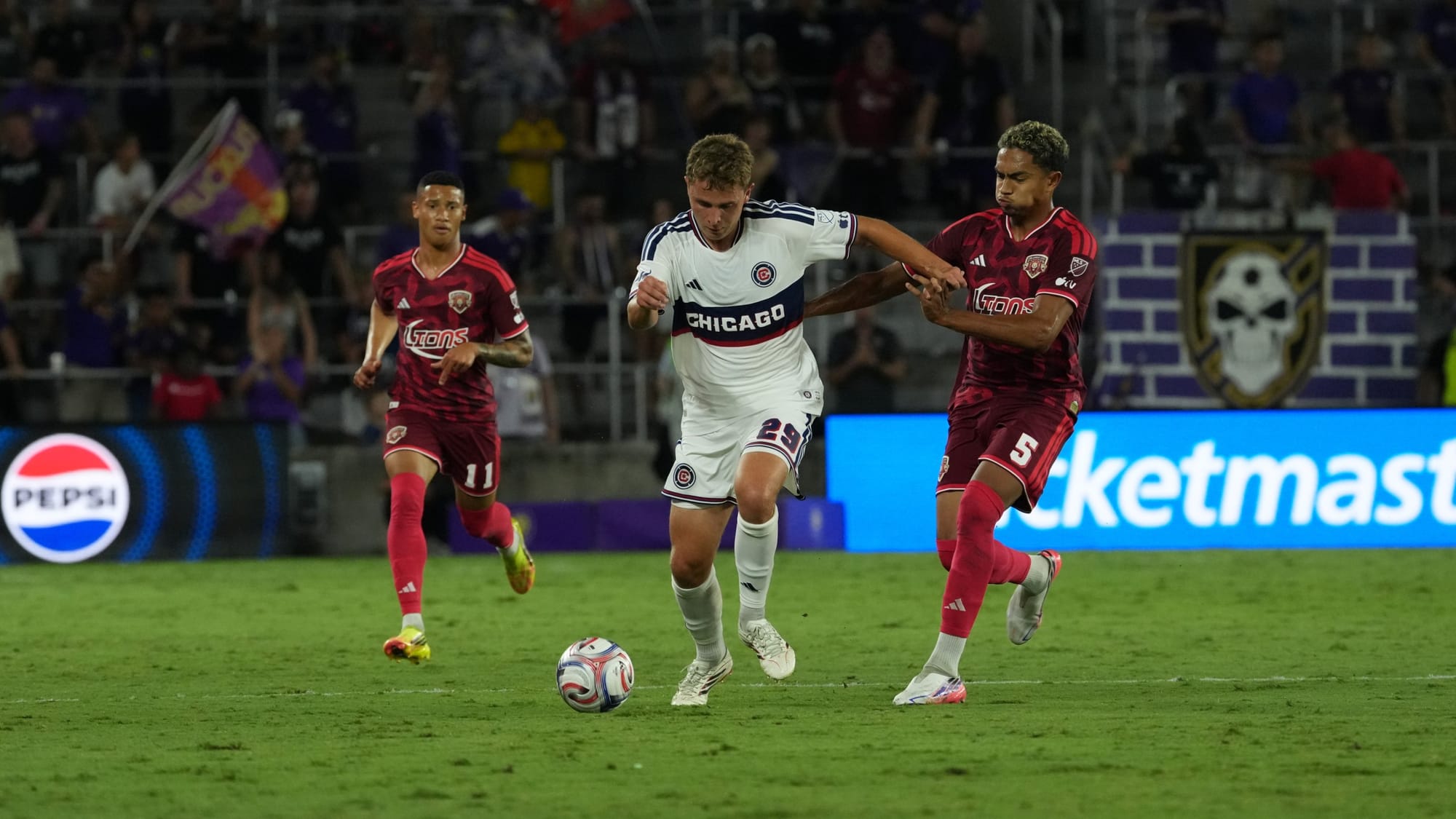 David Poreba plays against Orlando City
