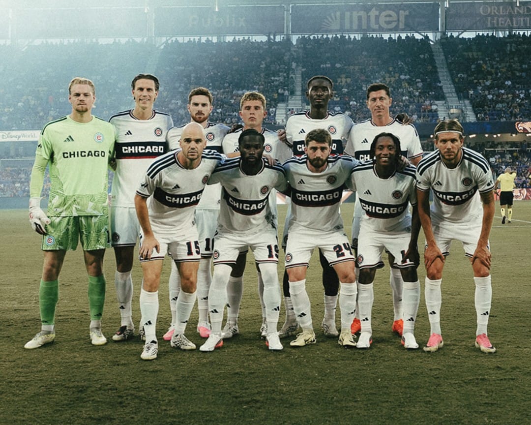 Chicago Fire FC Starting XI lineup graphic against Orlando City