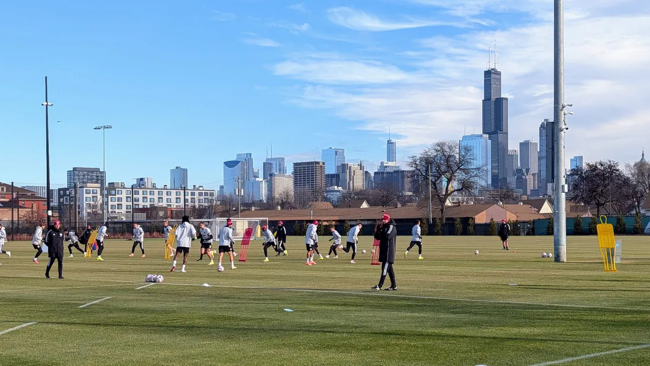 Chicago Fire first team training at the Endeavor Health Performance Center on 1/13/2026