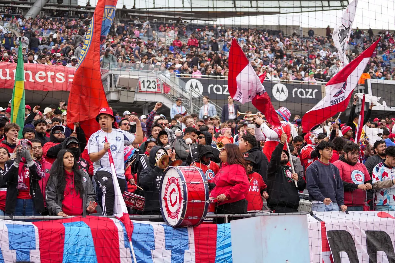 Chicago Fire fans at Soldier Field