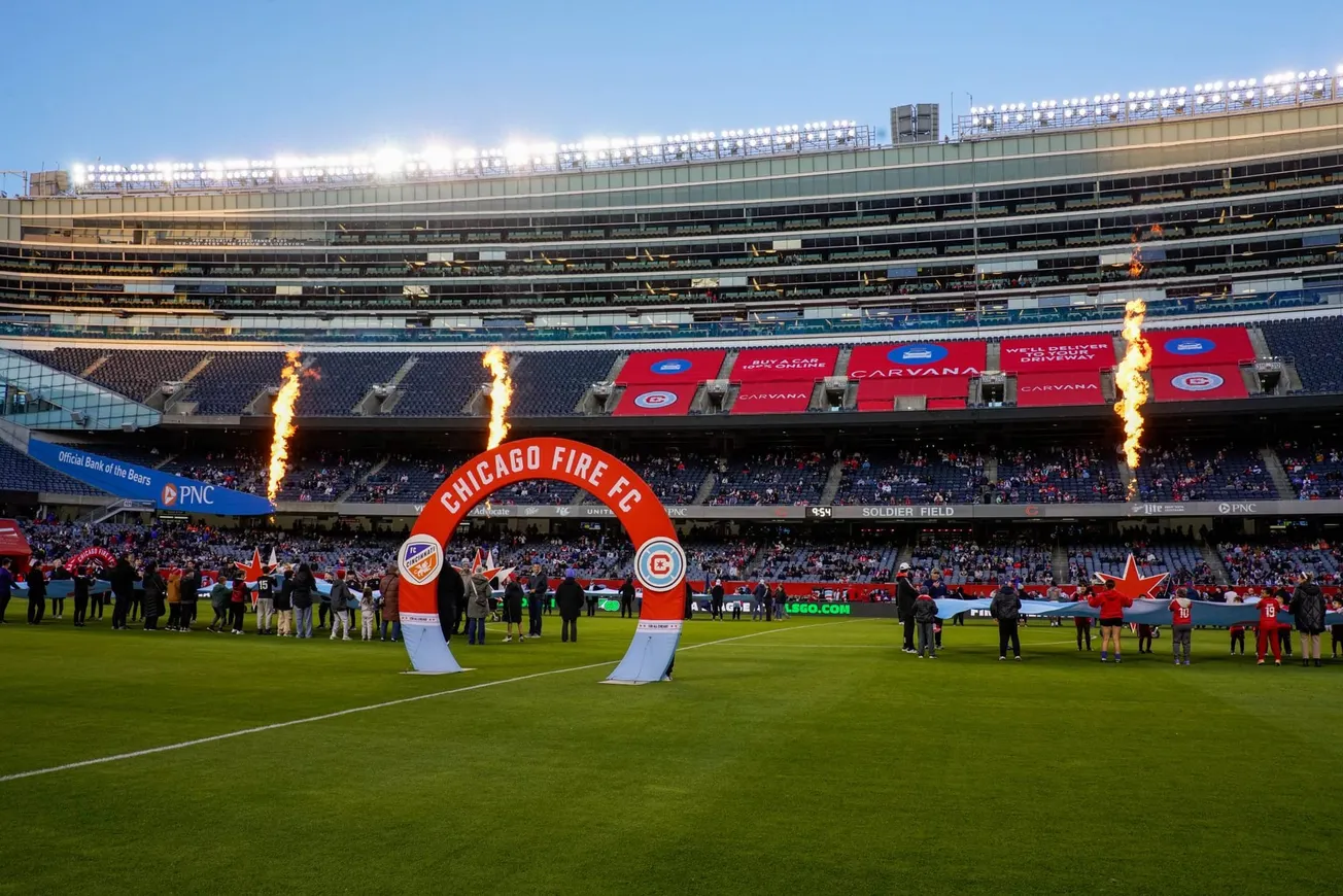 Soldier Field ahead of a Chicago Fire game against FC Cincinnati