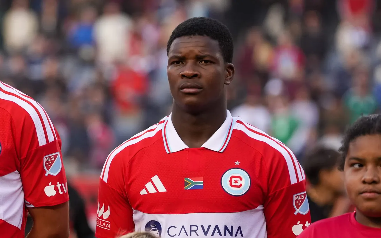 South Africa's Mbekezeli Mbokazi ahead of the Chicago Fire's match against Toronto FC at Soldier Field on 23 May 2026.