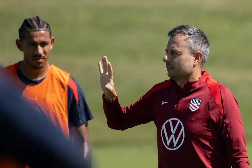 Nico Estévez in his time with the US Men's National Team