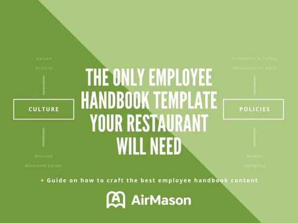The Only Employee Handbook Template Your Restaurant Will Need