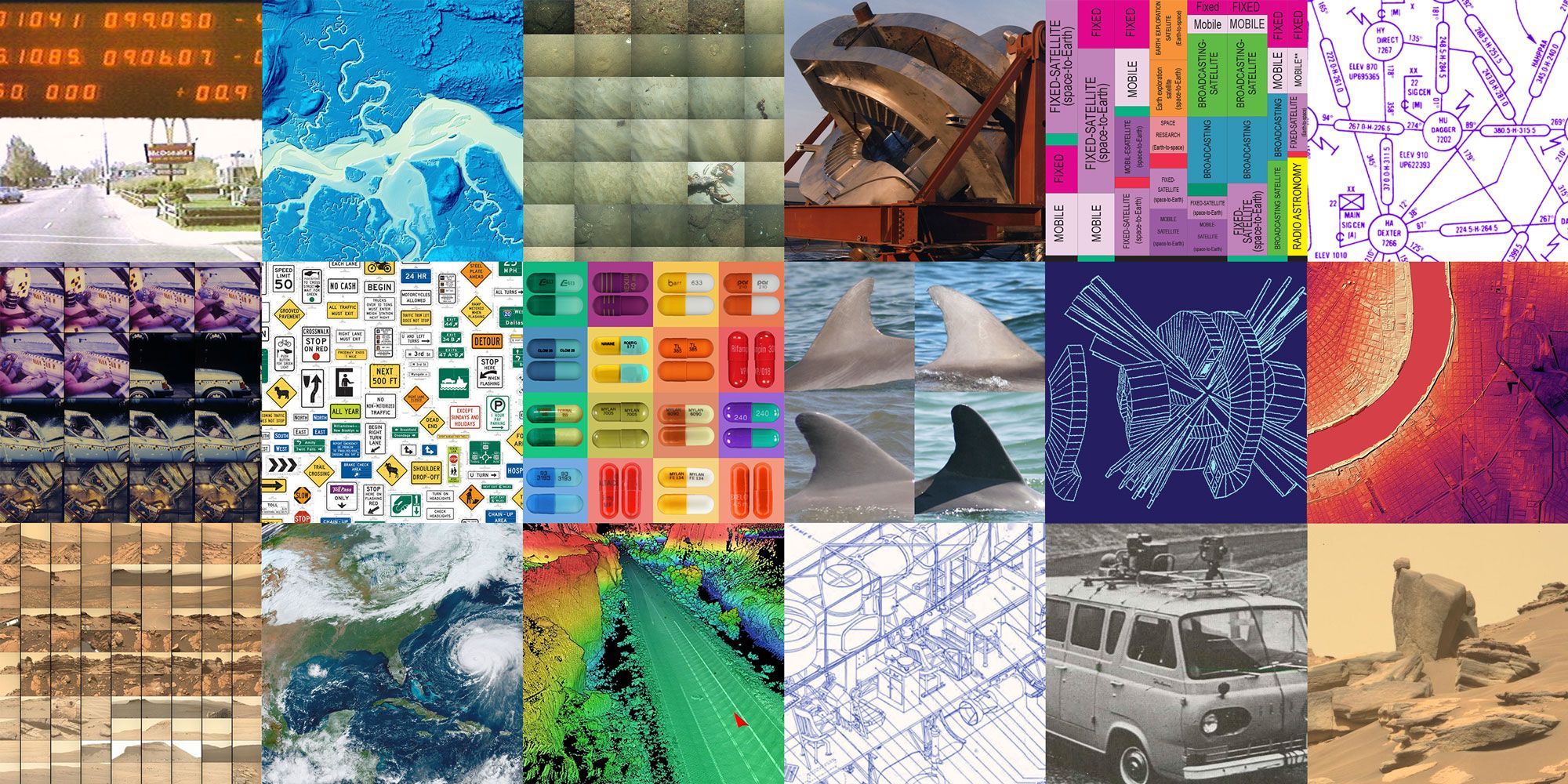 A colorful quilt of images from previous posts. 