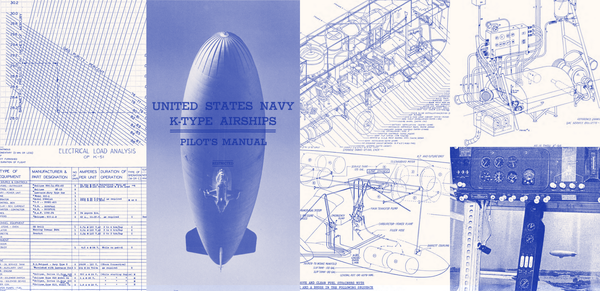 Pilot Manual for a 1940's U.S. Navy Blimp