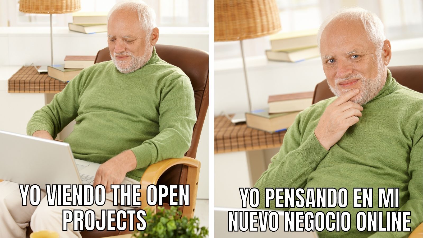 Hombre Mayor pensando en su nuevo negocio online