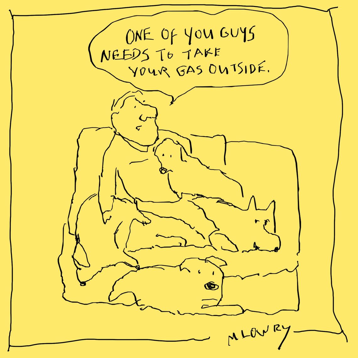 Gas outside