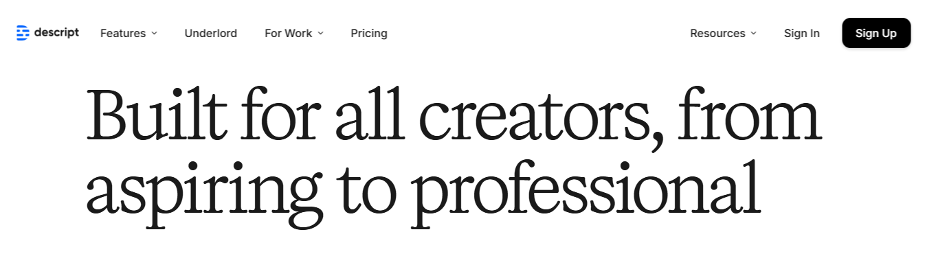 descript - Descript AI Alternative