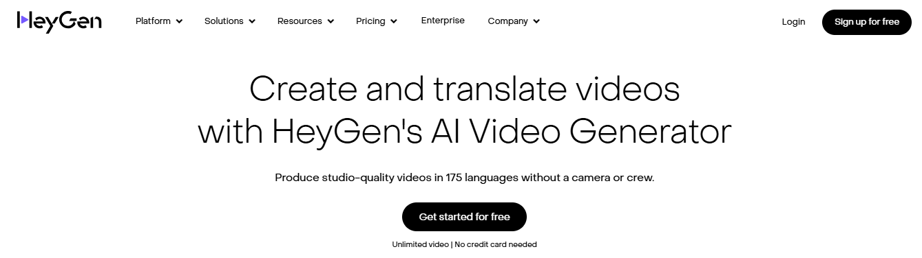heygen - Runway AI Alternatives