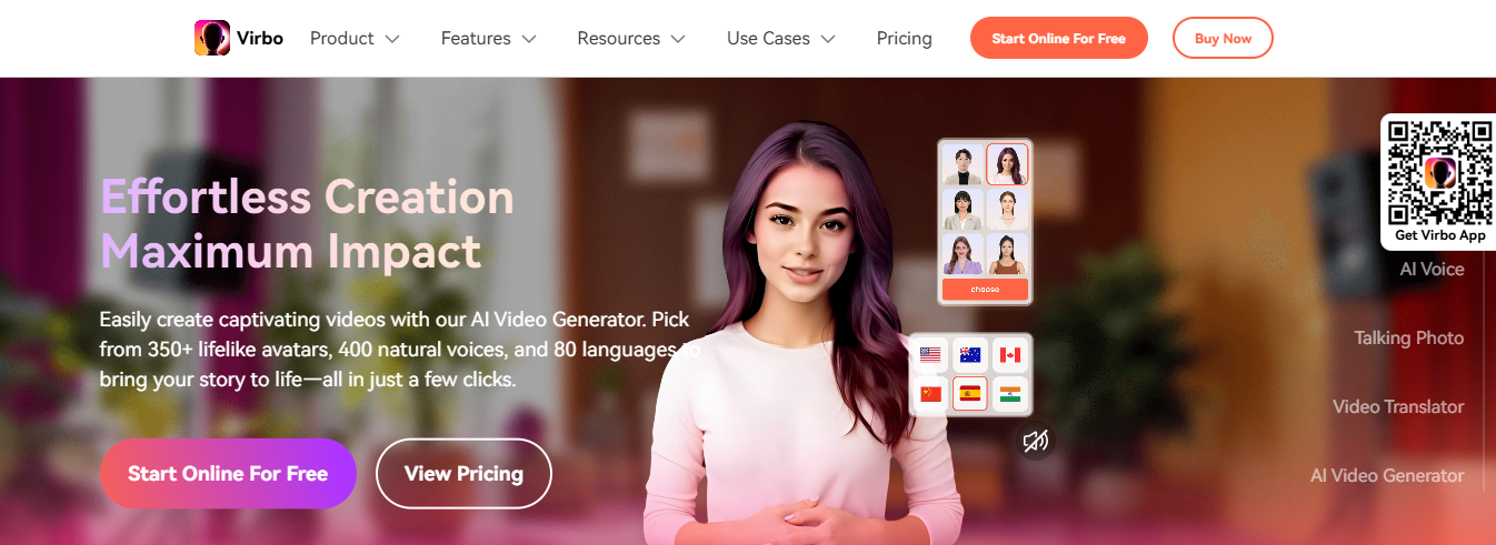 virbo - Synthesia Alternative