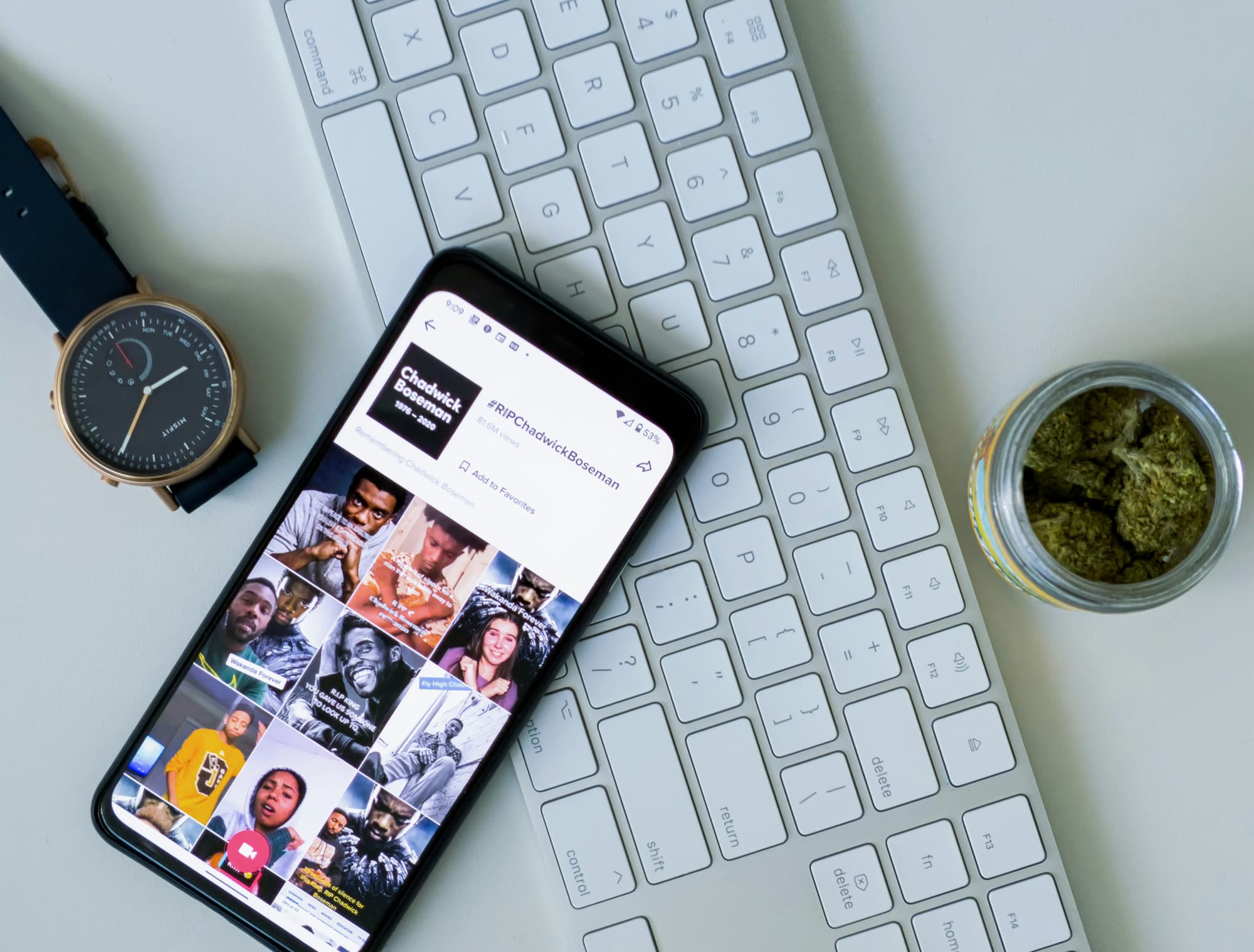 Phone Screen showing Photos- How To Increase TikTok Engagement