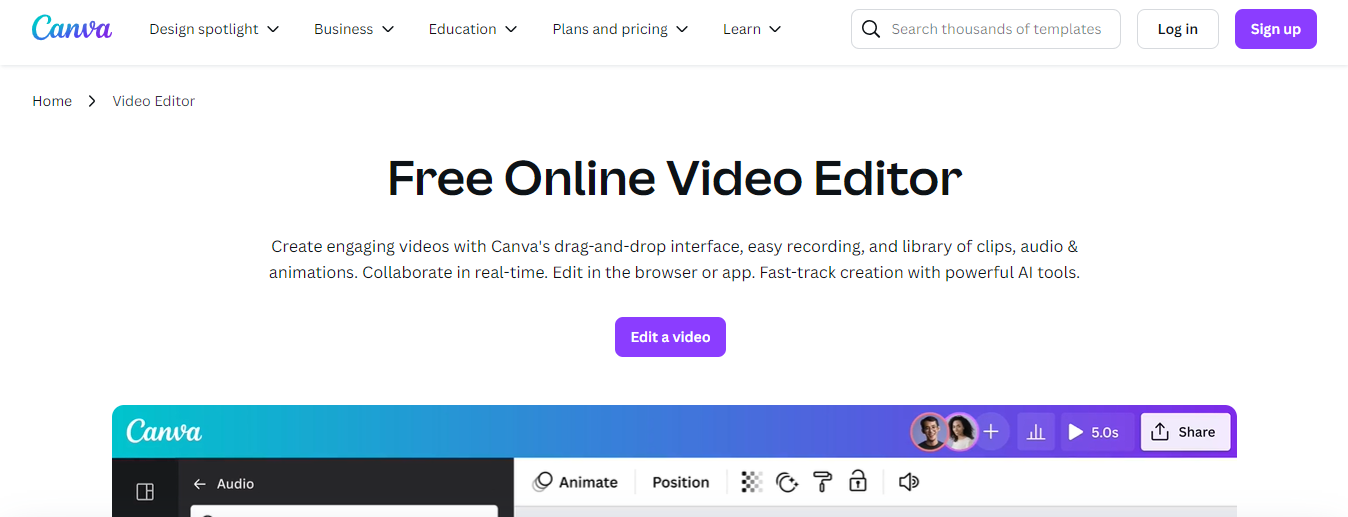 canva - YouTube Marketing Tools