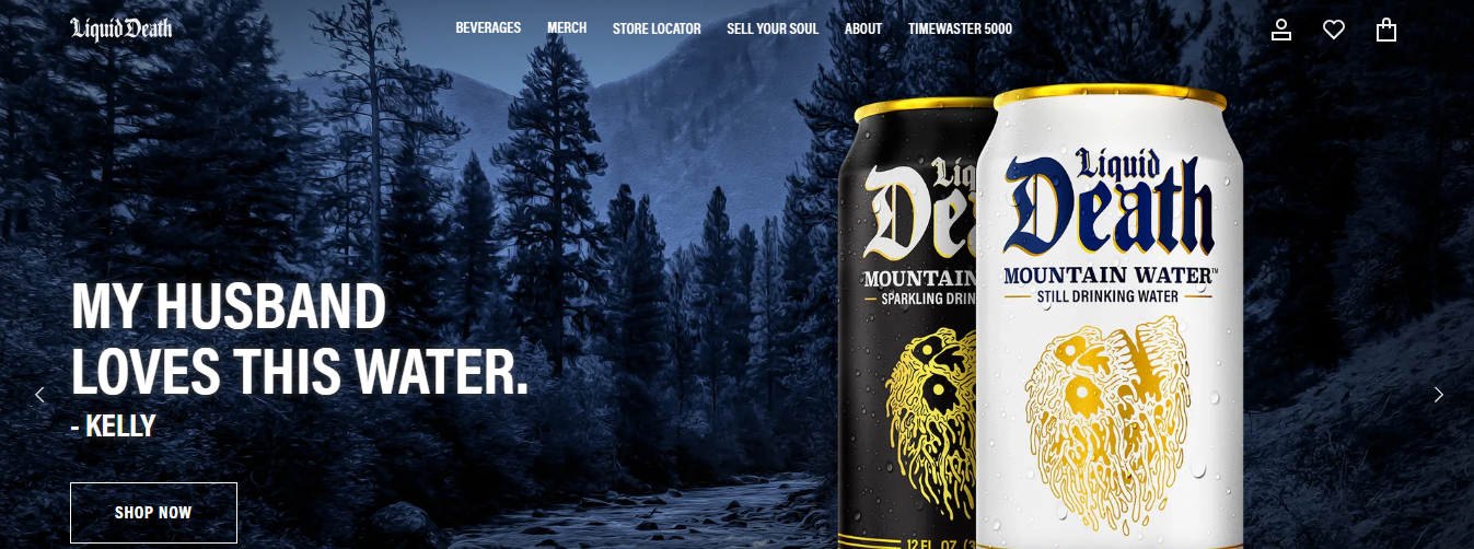 liquid death - Successful Viral Marketing Campaigns