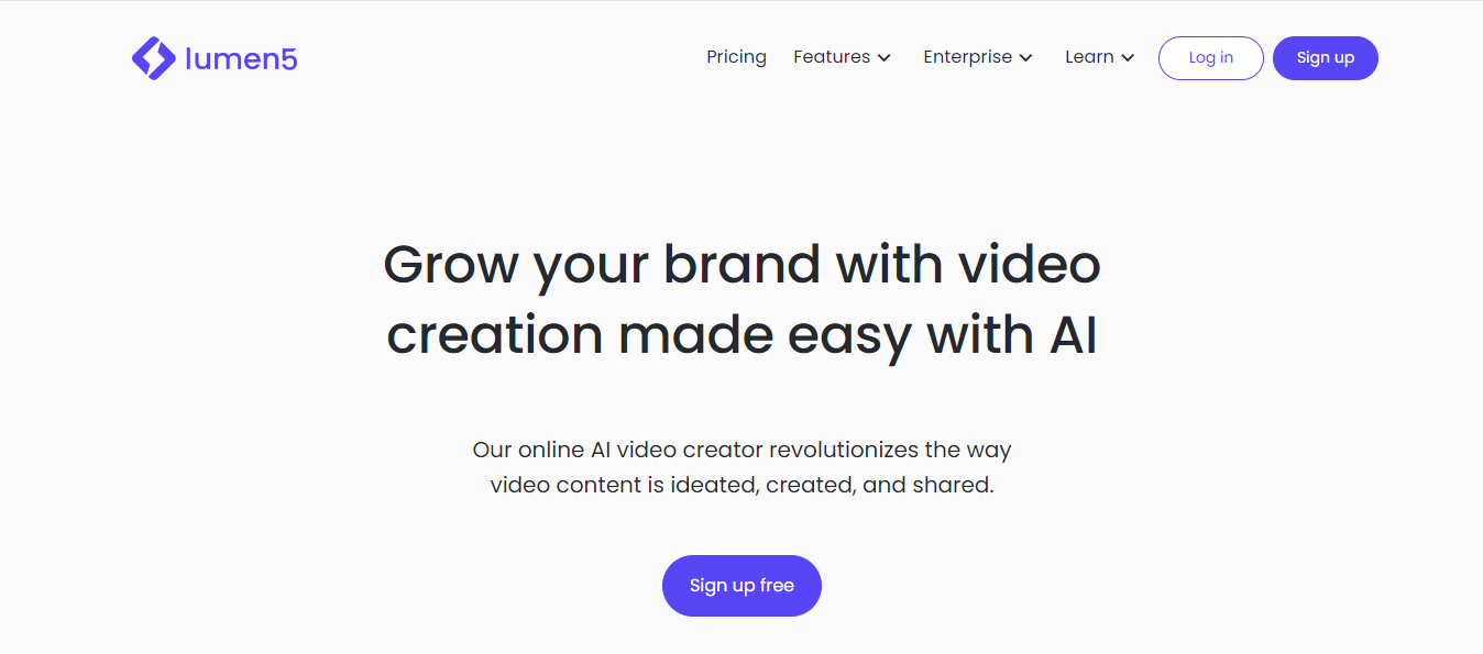 lumen 5 - Brand Storytelling Tools