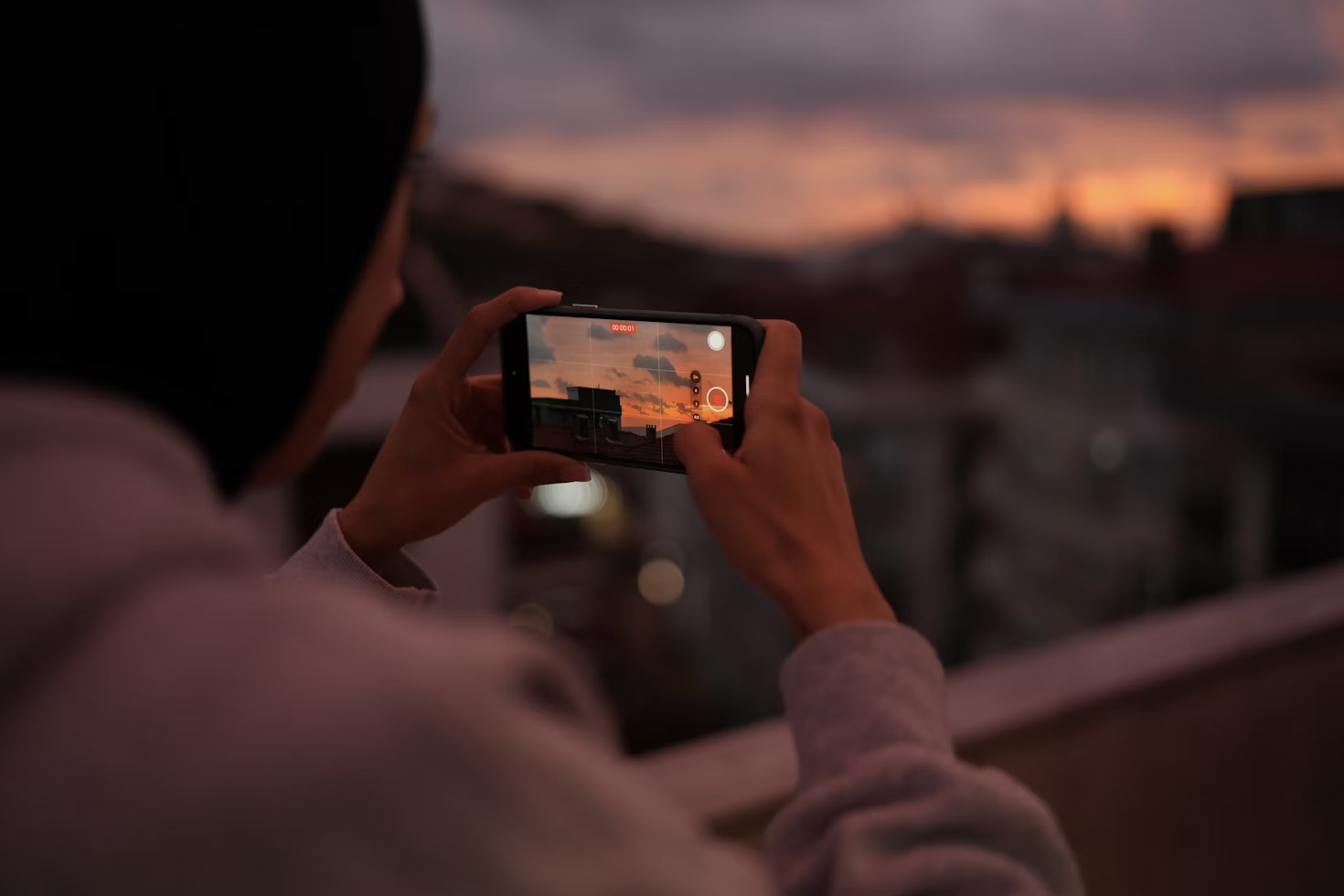 man using a phone - Facebook Reel vs Story