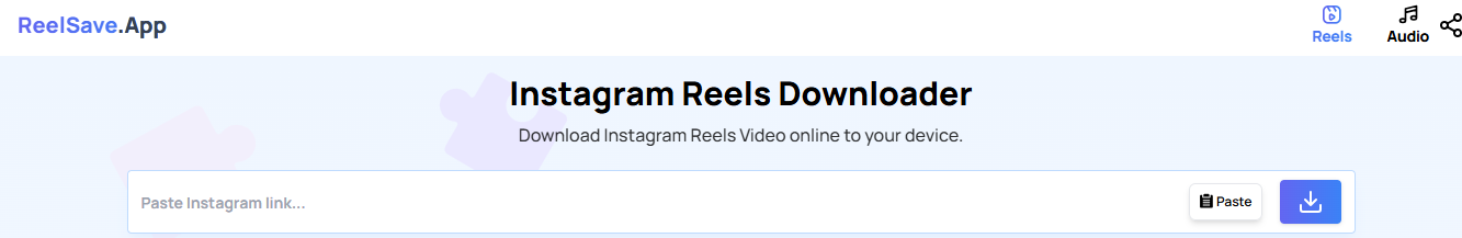 reel save - Instagram Audio Downloader