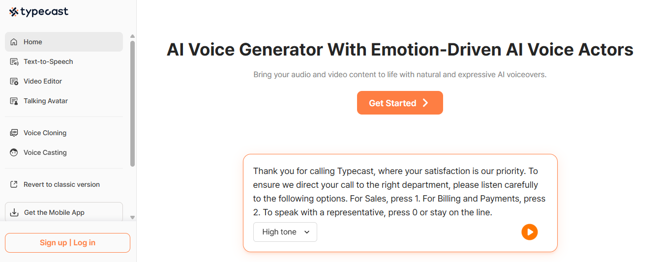 type cast - Best AI Voiceover for Video Creation
