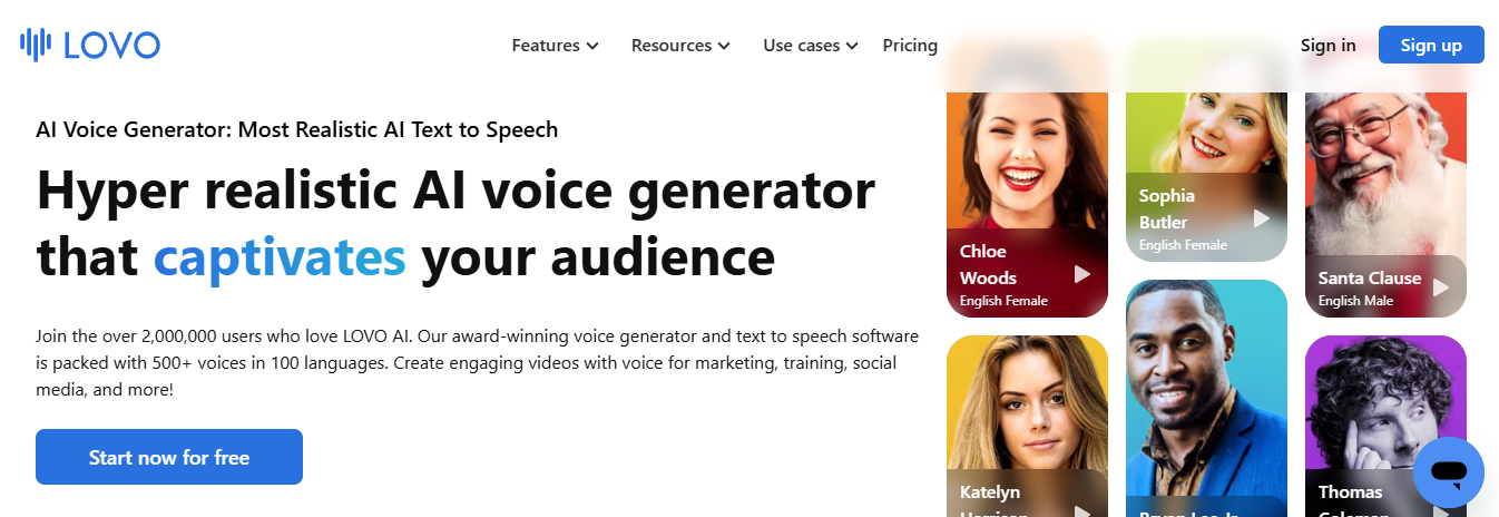 lovo ai - Best AI Voiceover for Video Creation