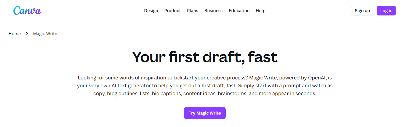 magic write - Best AI For Social Media Content Creation