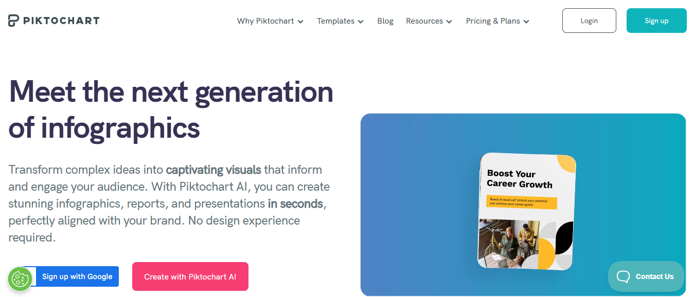 piktochart inforgraphic generator - Best AI For Social Media Content Creation