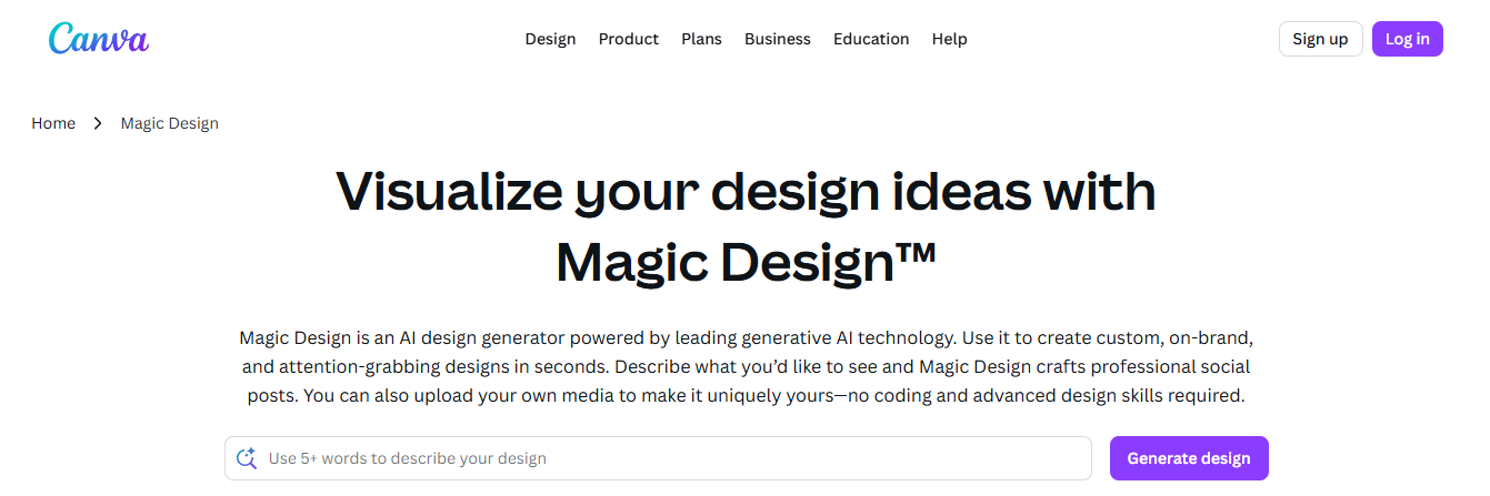 magaic design - Best AI For Social Media Content Creation