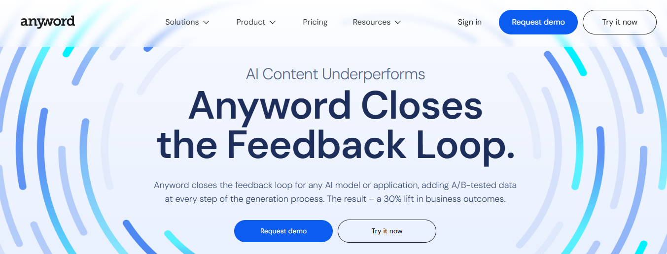 anyword - Best AI For Social Media Content Creation
