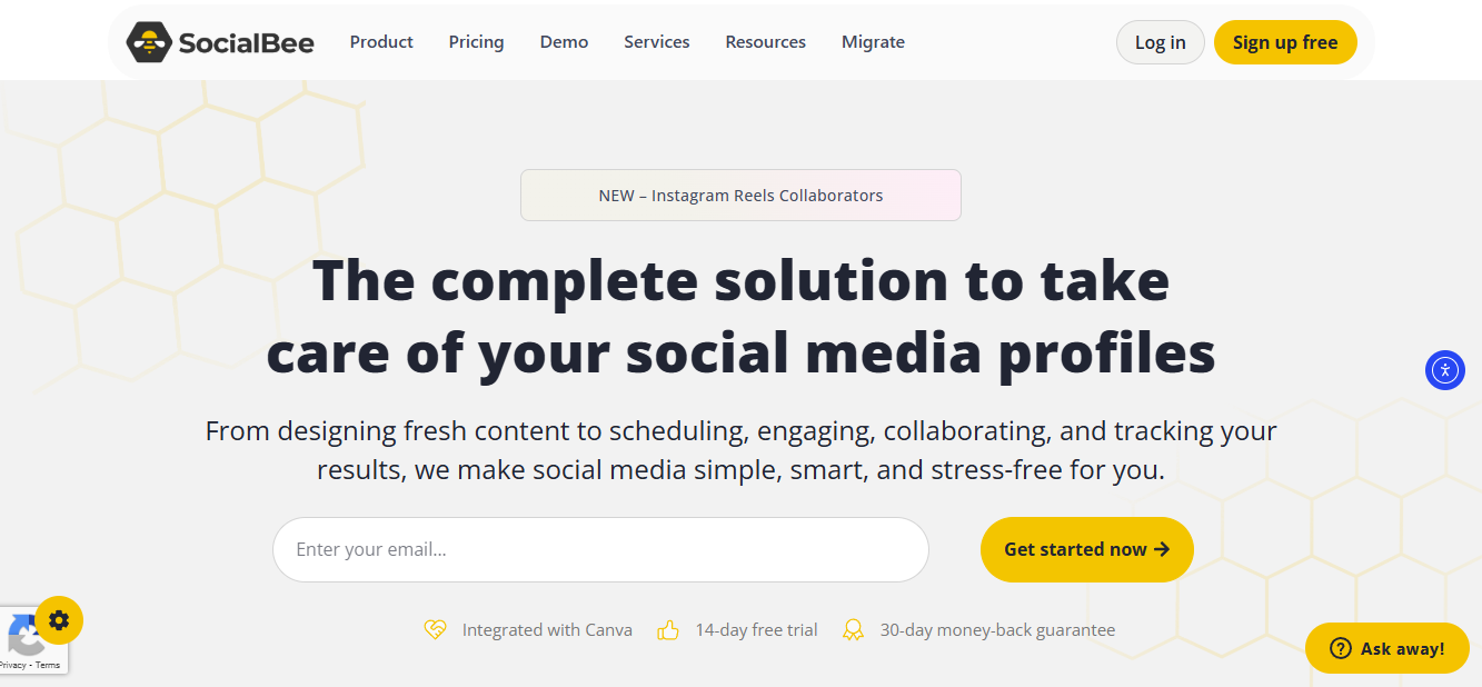 scoial bee - Best AI For Social Media Content Creation