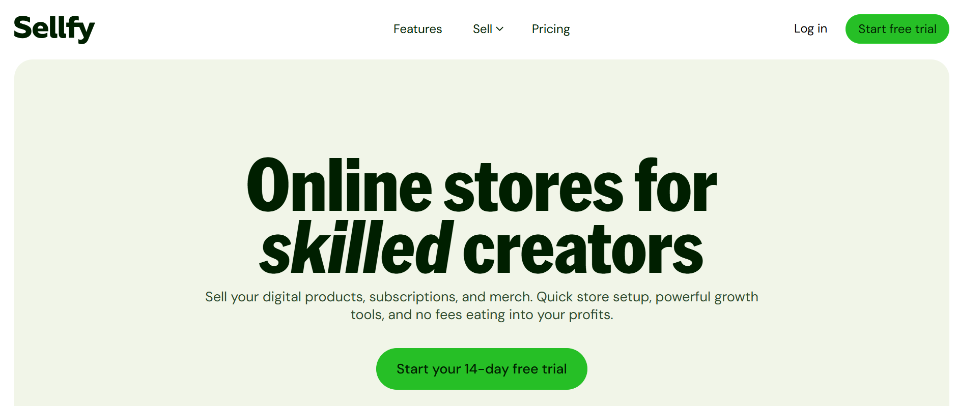 sellfy - Best Social Media Platforms For Content 