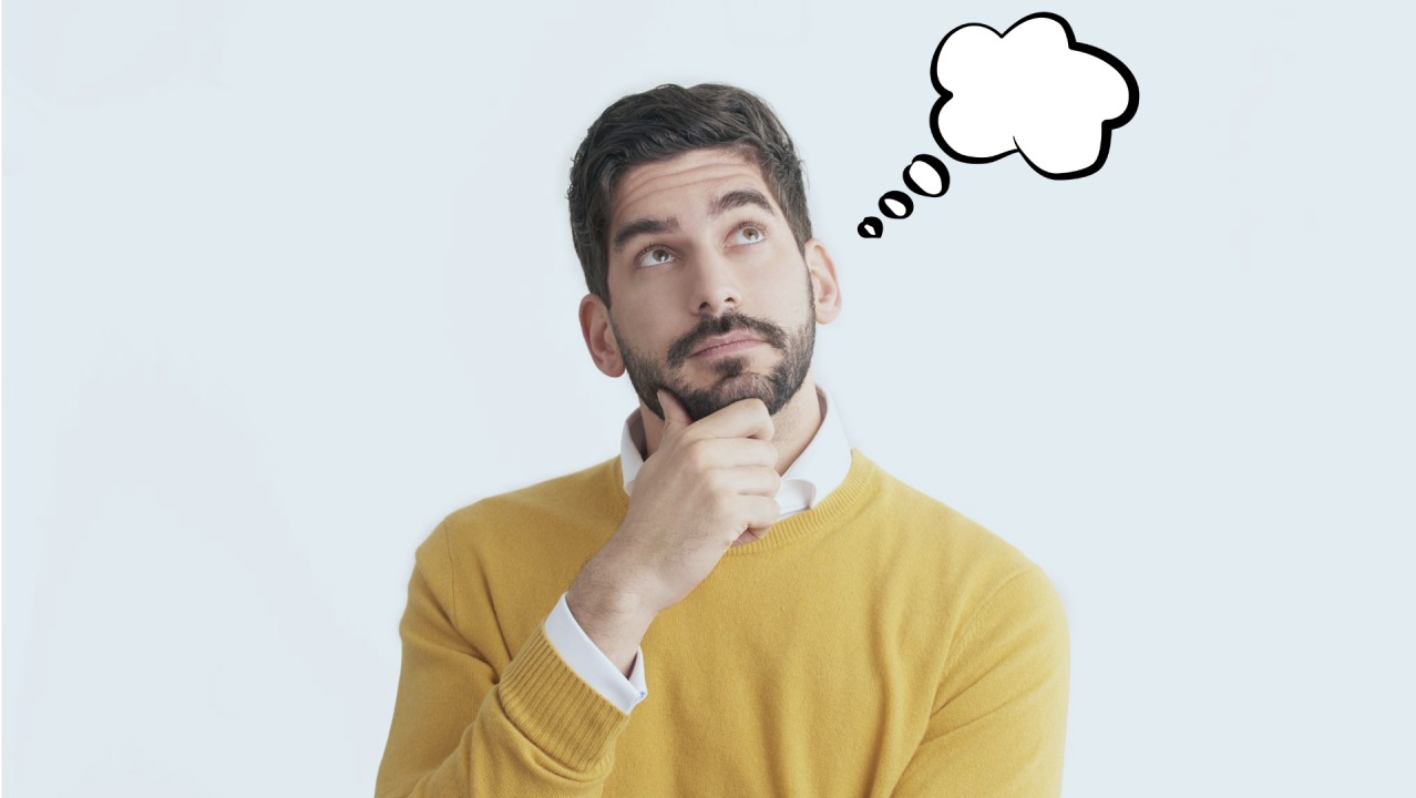 man thinking - Best Days And Times To Post On Social Media