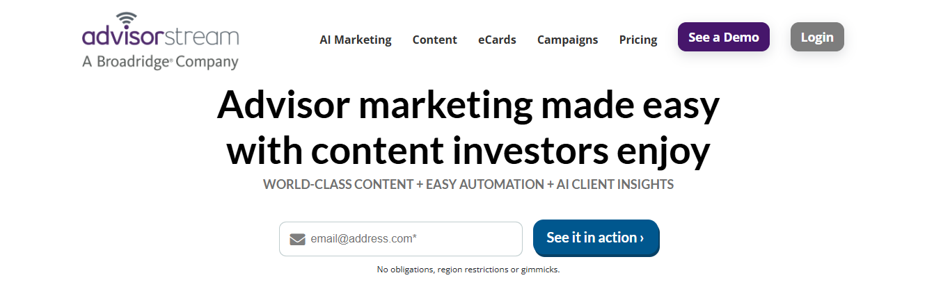 advisor stream - Curated content Social Media