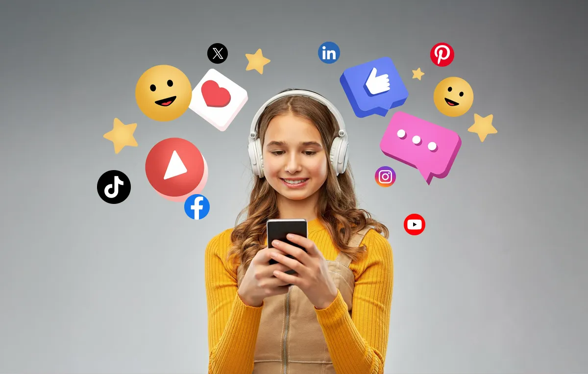 woman using a phone - Social Media Content Guidelines