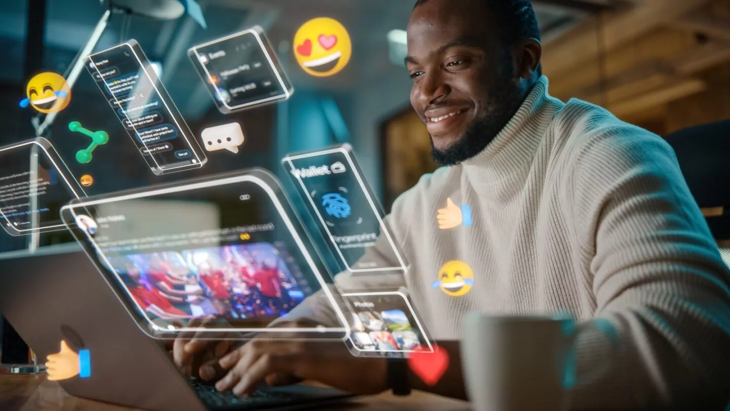 man smiling - Content Pillars for Social Media