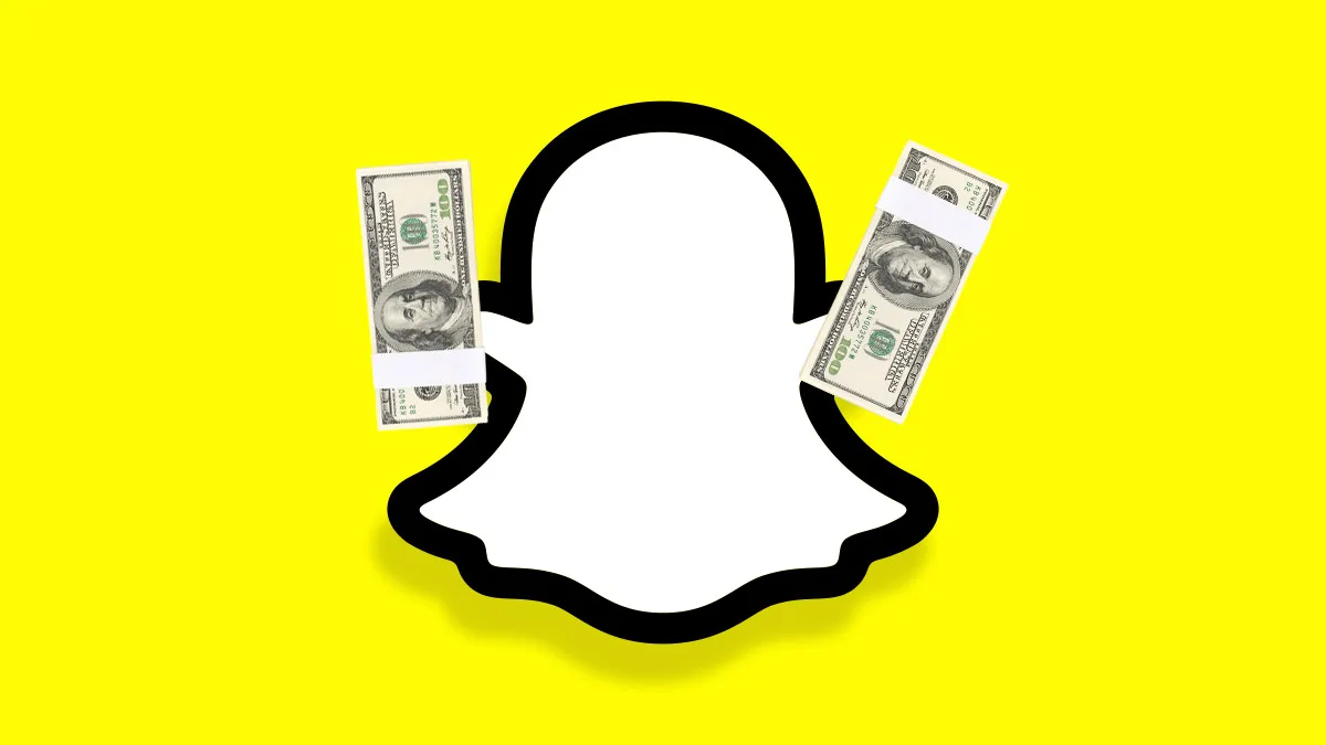 snapchat logo with money - Does Snapchat Pay You For Views