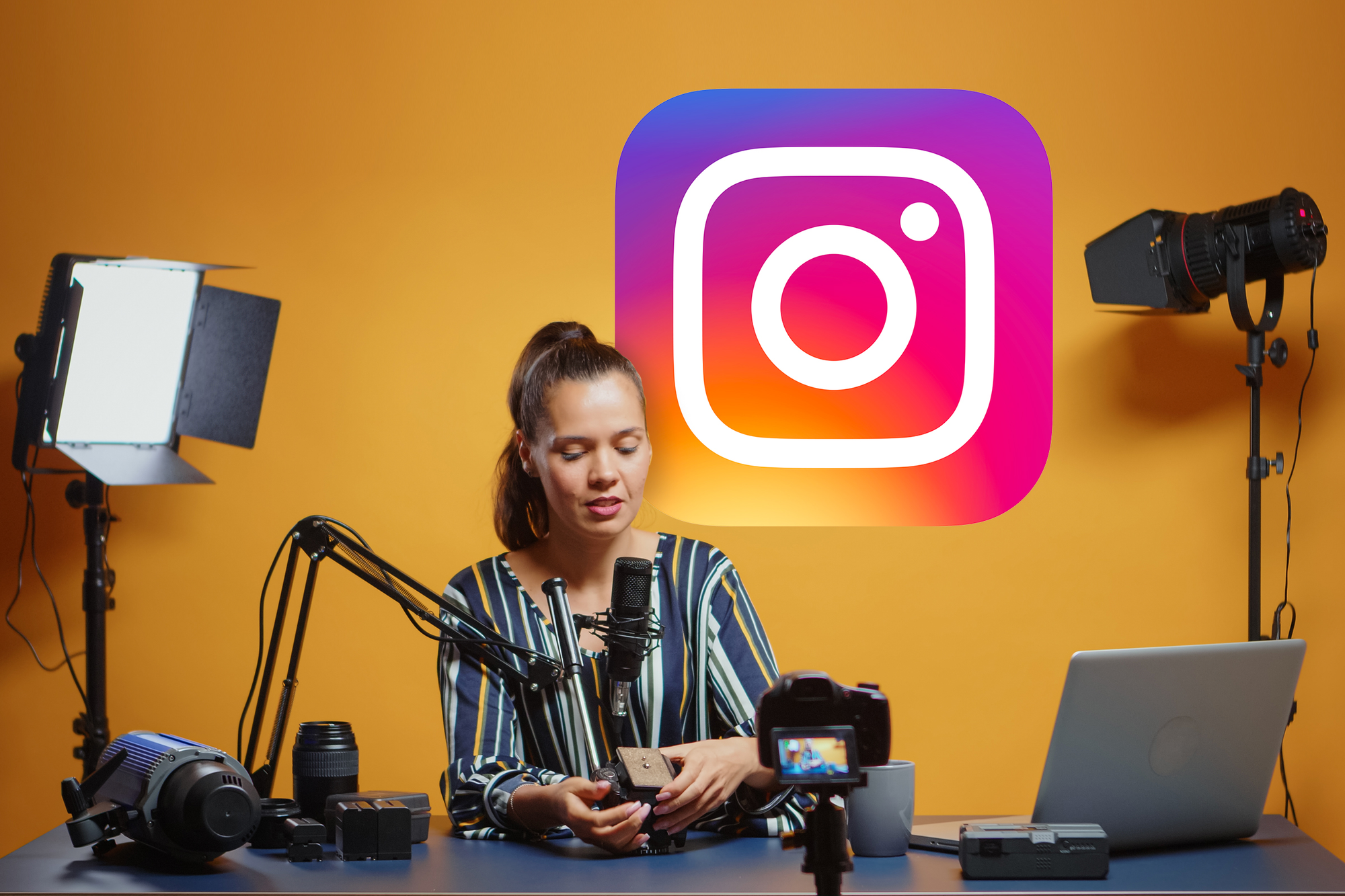 Woman in a podcast - Best Instagram Accounts To Follow