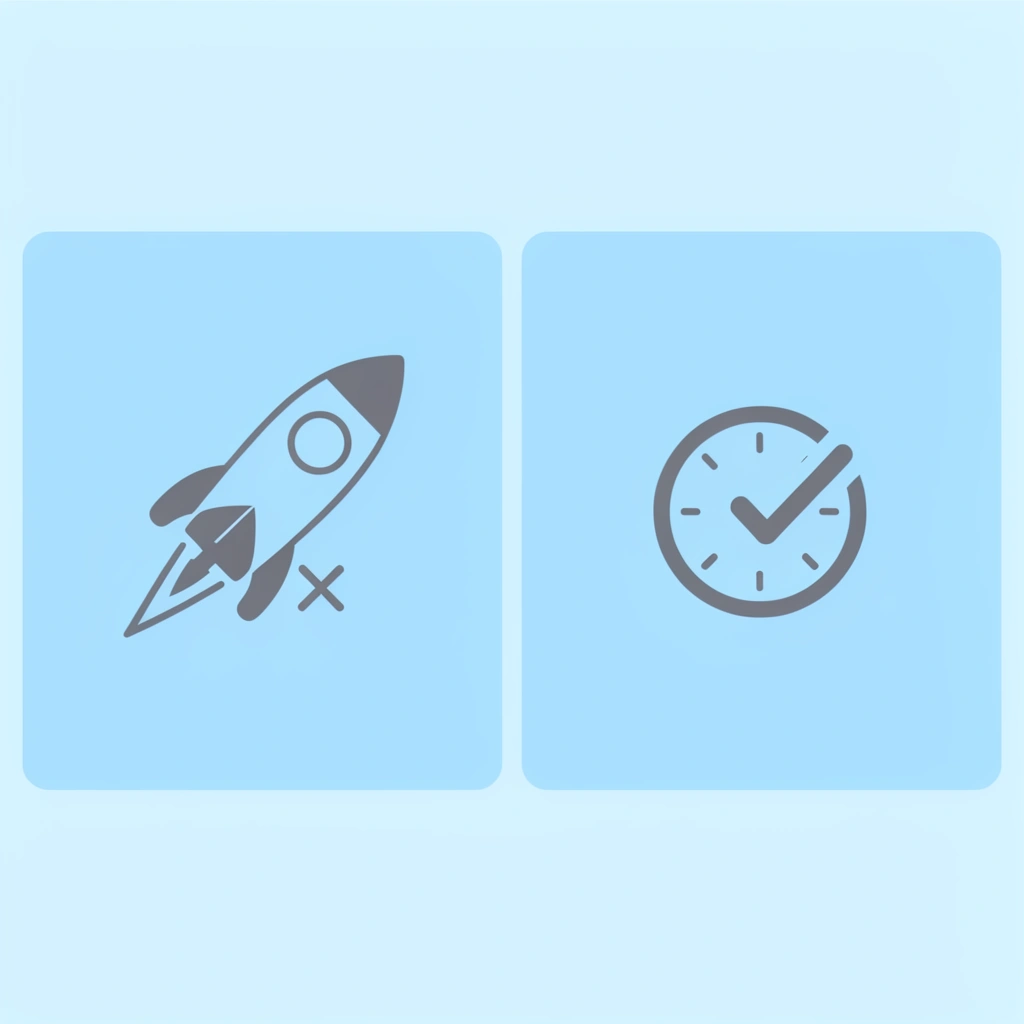 Before and after comparison: Before shows 3-4 hours with checkmark, After shows 15 minutes with checkmark