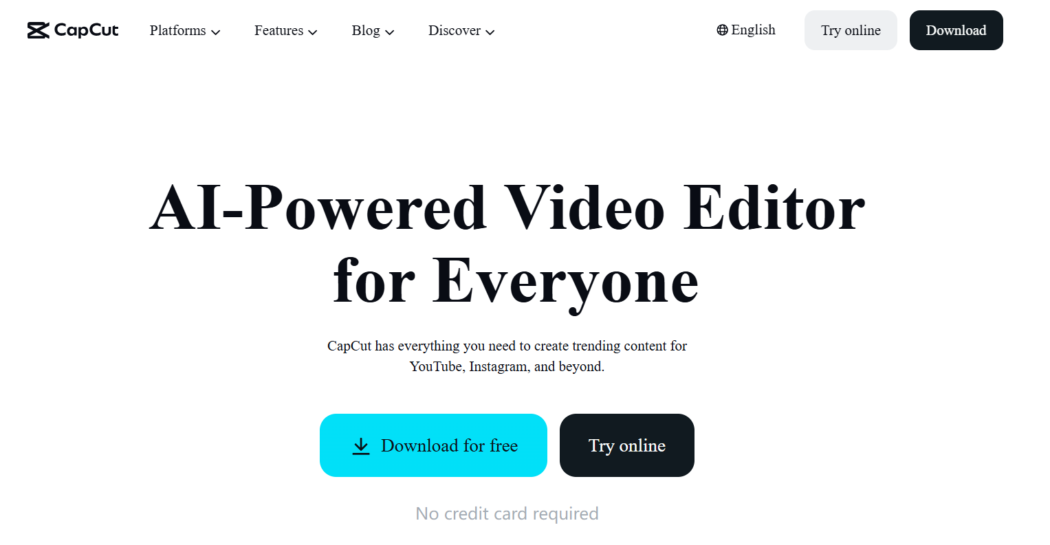 capcut - Best Video Editing Software for Music Videos