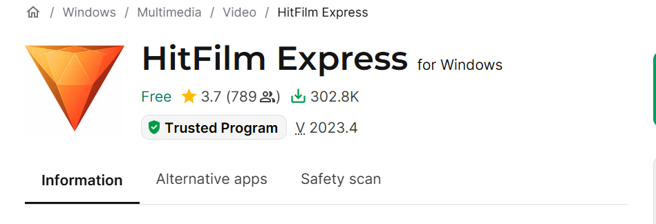 hitfilm - Best Video Editing Software for Music Videos