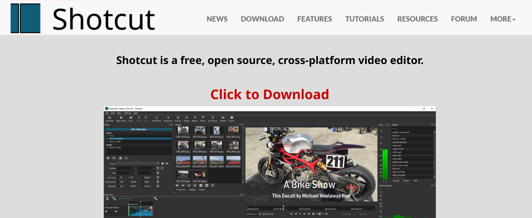 shotcut - Best Video Editing Software for Music Videos
