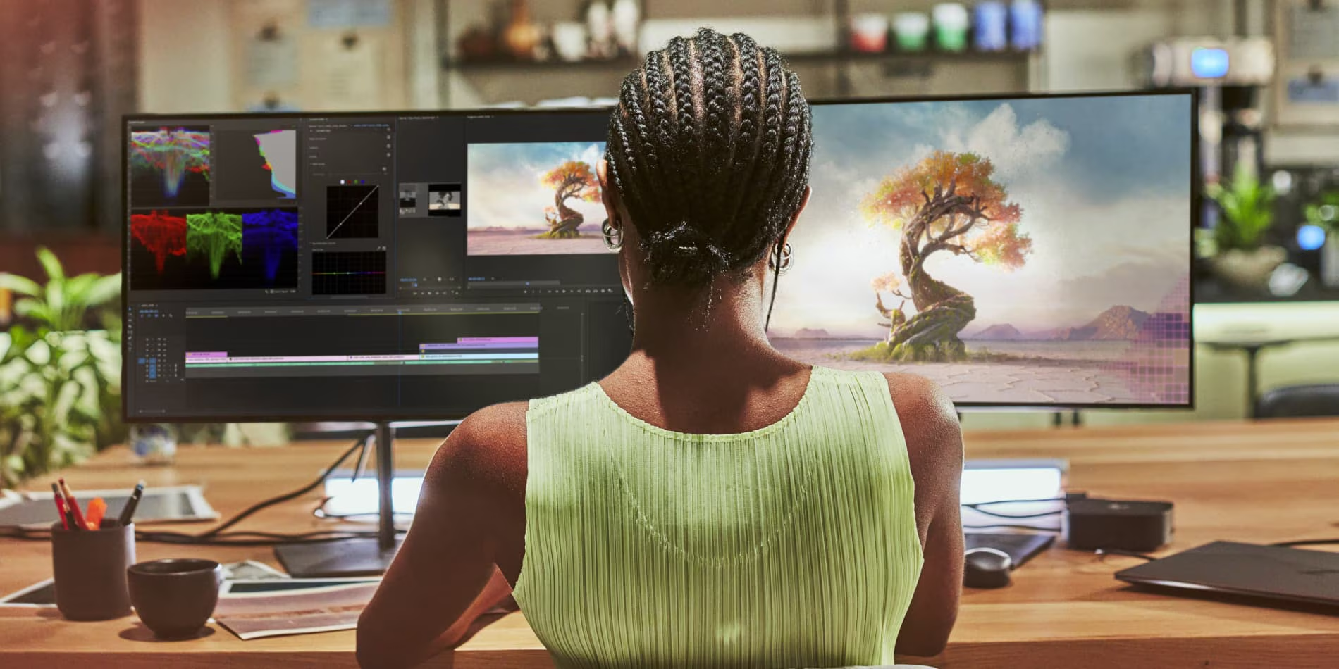 person sitting on desk - Best Songs for Video Editing