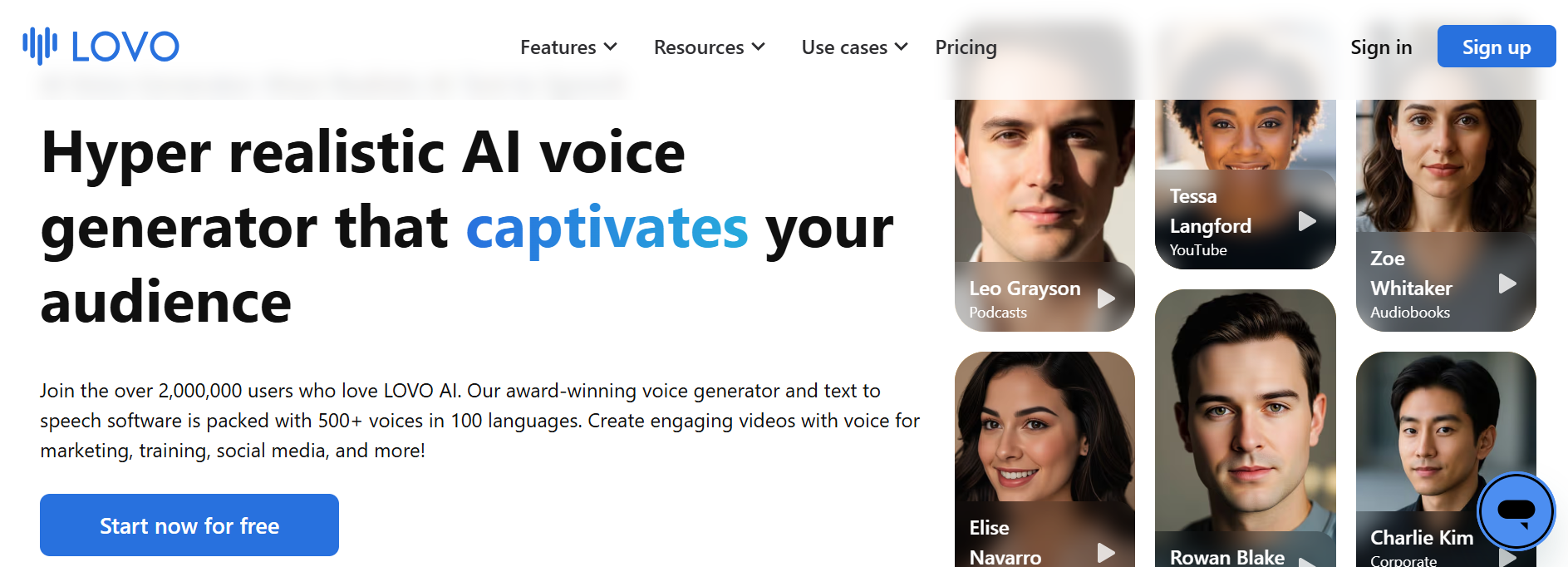 lovo ai -  Best AI Voice Generator App