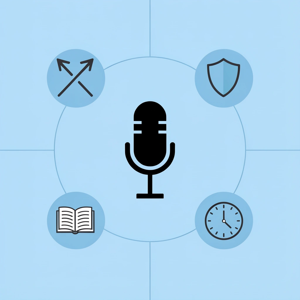 Central hub showing how AI voice misuse impacts trust, engagement, watch time, and monetization