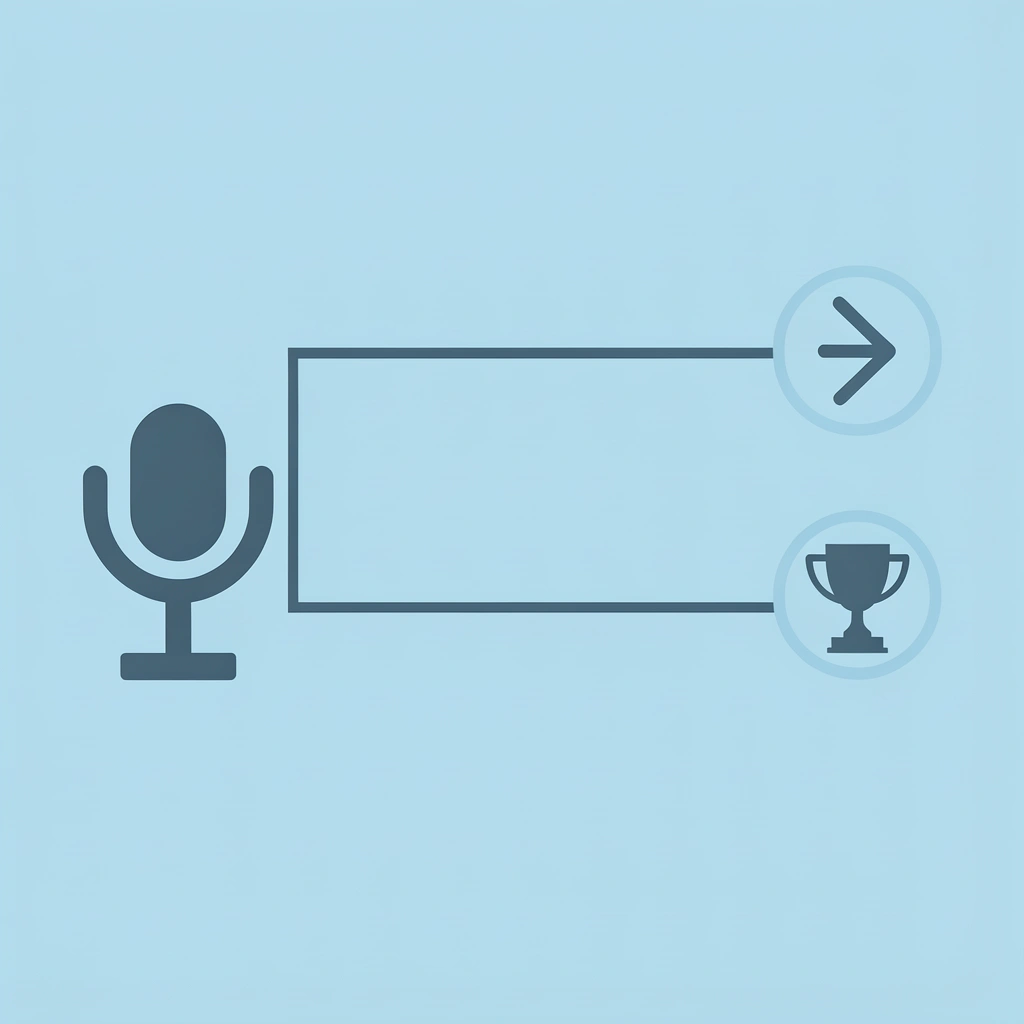 Two diverging paths showing correct voiceover career direction versus incorrect direction