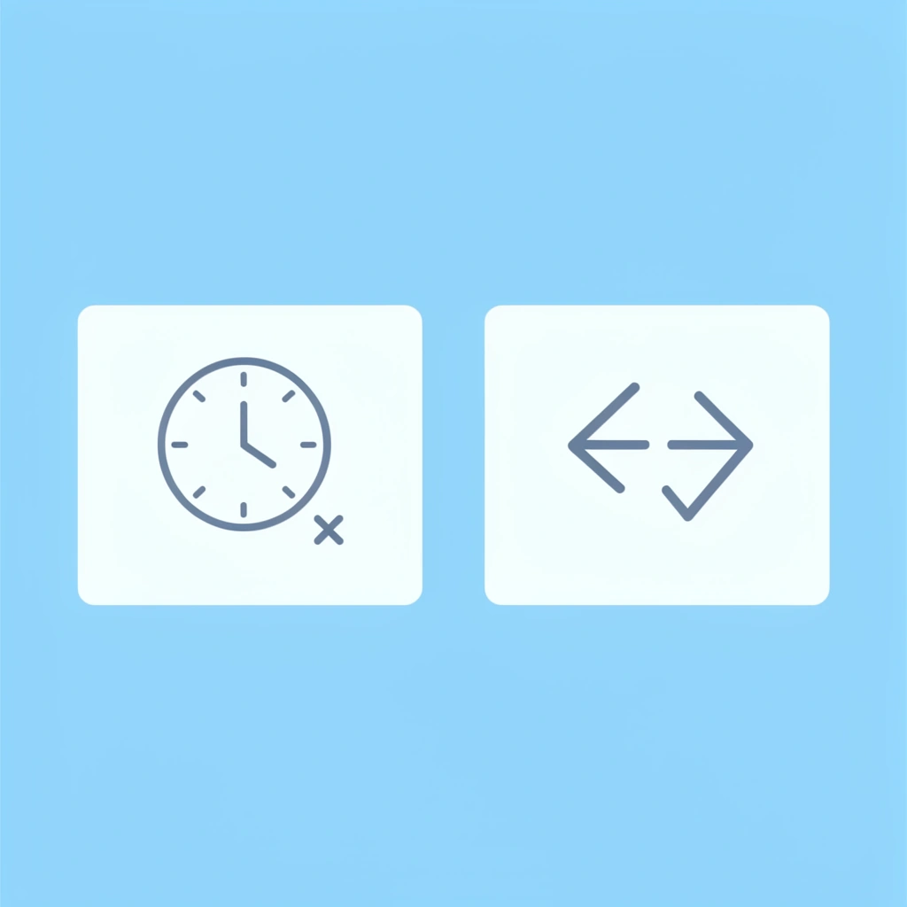 Before and after comparison showing 30-60 minutes of mixed tasks versus 10 minutes with separated tasks