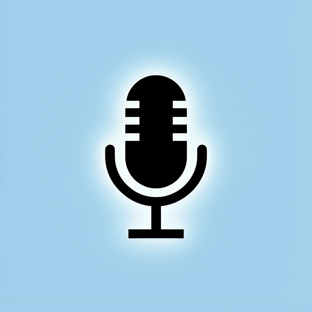 Microphone icon highlighted with glow effect representing the built-in Instagram Reels voiceover feature
